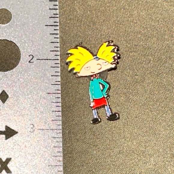 Hey Arnold lapel pins. Both pins included. - Picture 3 of 11